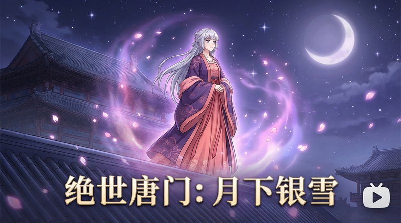 暗网vlog视频-月下银雪古风短片